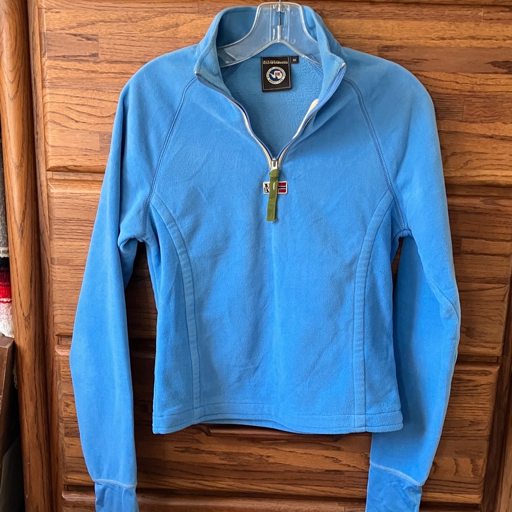 Blue Half-Zip Pullover